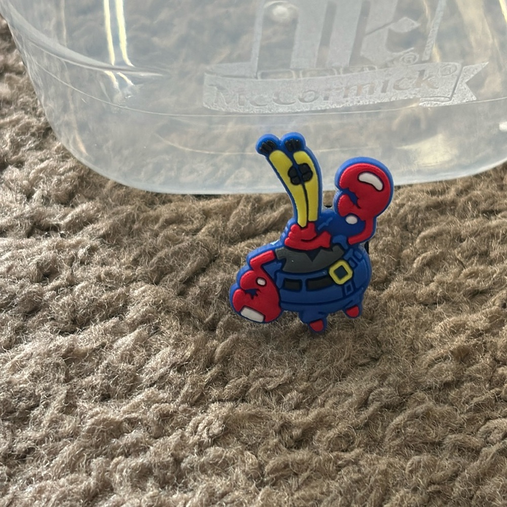 Mr. Krabs Shoe Crocs Jibetz ( 3 for $12) -New